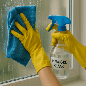 Nettoyage vitre vinaigre blanc